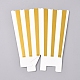 Cajas de palomitas de maíz de papel con patrón de rayas CON-L019-A-01A-2