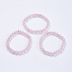 Natural Rose Quartz Beaded Stretch Bracelets BJEW-I253-8mm-05-2