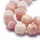 Rosa naturale perline opale fili G-D0010-15B-3