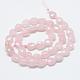 Chapelets de perles en quartz rose naturel G-R406-18x25-01-2