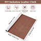 OLYCRAFT 39.4x16.5 Inch Book Binding Cloth Imitation Leather Bookcover Coffee Suede Fabric Paper Backed Bookcover Bookbinding Supplies Book Cloth for Book Binding Velvet Box Making DIY Crafts DIY-OC0010-65C-2