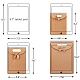 PandaHall 24 pcs 3 Sizes Kraft Paper Gift Bag with Ribbon Bowknot CARB-PH0002-06-4