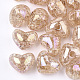 Perles en acrylique transparentes craquelées TACR-S148-04E-1