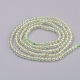 Chapelets de perles en préhnite naturelle G-F568-121-2mm-2