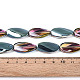 Galvanisieren transparente Glasperlen Stränge&nbsp;EGLA-N055-02I-4