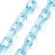 6 Strands 6 Colors Handmade Transparent Acrylic Cable Chains AJEW-JB00986-5