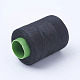 布地やDIYクラフト用品ポリエステル縫糸コード  ブラック  0.1mm  400m /ロール（437.44ヤード/ロール）  10のロール/袋 NWIR-WH0001-25-2
