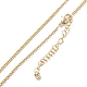 Brass Curb Chain Necklaces NJEW-K123-09G-1
