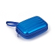 ブリキジッパーバッグ  ポータブル小銭入れ  名刺用  ドローバーボックス形状  ブルー  70x100mm CON-G005-A06-2