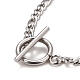 304 Stainless Steel Chain Necklaces NJEW-A002-06P-3