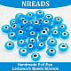 Nbeads handgemachte böse Blick Bunte Malerei Perlen Stränge LAMP-NB0001-60C-03-4