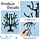PH PandaHall 104 Holes Acrylic Earring Display Tree Earring Holder Tabletop Jewelry Organizer Stand Jewelry Holder Acrylic Stud Earring Stand for Selling Retail Show Personal Exhibition 2 Sets ODIS-WH0025-117-4