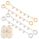 Flower Alloy Clear Cubic Zirconia Charm Shoe Decoration Chain FIND-AB00019-02-1
