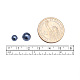 Pandahall 1 box umweltgefärbte glasperlen perlen runde glasperlen schiefergraue perlen perlmutt bezaubern für schmuckherstellung 8mm HY-BC0001-8mm-RB077-6