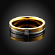 Regali di san valentino anelli per coppia in acciaio al titanio con zirconi cubici per donna RJEW-BB16392-6G-6