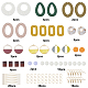 Kit per la creazione di orecchini pendenti fai da te sunnyclue DIY-SC0016-34-2