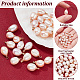 Nbeads encantos de perlas naturales PEAR-NB0001-45-4