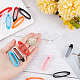 GORGECRAFT 18PCS 9 Colors Anti-Lost Silicone Rubber Rings Holder Multipurpose Adjustable Cases Necklace Lanyard Replacement Pendant Carrying Kit for Pens Diameter 40mm/1.57 inch SIL-GF0001-21-3