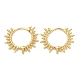 Rack Plating Brass Sun Hoop Earrings EJEW-D061-28G-1