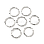 Открытые соединительные кольца из нержавеющей стали марки 304, устойчивые к потускнению, цвет нержавеющей стали, 18 датчик, 10x1 мм, внутренний диаметр: 8 мм, Около 61 шт / 10 г