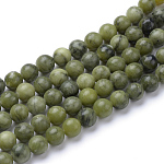 Fili di perle di giada xinyi naturale / cinese del sud, tondo, 8~8.5mm, Foro: 1 mm, circa 47pcs/filo, 15.5 pollice
