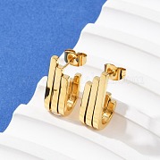 Серьги-гвоздики из нержавеющей стали 304 EJEW-G423-33C-G