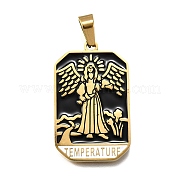 Эмалевые подвески из нержавеющей стали 304 таро STAS-M119-09G-G