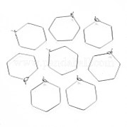 Фурнитура для сережек-колец из нержавеющей стали 304 STAS-S117-009A-01