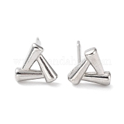 Серьги-гвоздики из нержавеющей стали 304 EJEW-Q788-05P