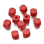 Спрей окрашены деревянные бусины WOOD-P021-01C-24