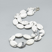 Натуральный Howlite бисерные ожерелья NJEW-S402-10