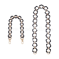Resin Bag Chains Strap, with Golden Alloy Link and Swivel Clasps, for Bag  Straps Replacement Accessories, WhiteSmoke, 45x2cm