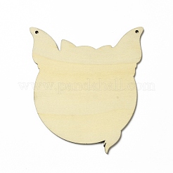 Grands pendentifs en bois imprimé simple face&nbsp;WOOD-I010-10B