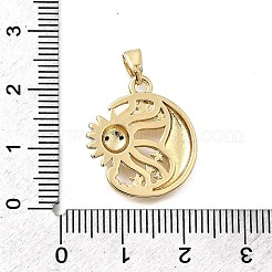 Латунные микро проложить кубического циркония подвески&nbsp;KK-P336-06G