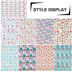 Рождественская тема искусственная кожа ткань&nbsp;DIY-FG0001-03