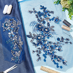 1 Set Polyester-Stickerei-Ornament-Zubehör&nbsp;PATC-BC0001-02C
