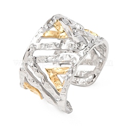 Колец для манжет из нержавеющей стали 304 с полой треугольной формой&nbsp;RJEW-G370-01GP