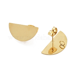 Фурнитура для сережек-гвоздиков из нержавеющей стали 304&nbsp;STAS-Z091-01G-01