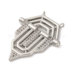 Латунные подвески с кубическим цирконием&nbsp;KK-D536-12P