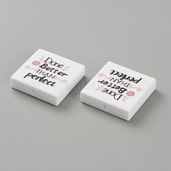 Квадратные экологически чистые силиконовые бусины пищевого качества&nbsp;SIL-SZC0005-21A-42