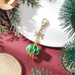 Елочные украшения из полимерной глины и стекла подвески&nbsp;HJEW-MZ00326