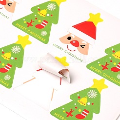 Motif d'arbre de Noël étiquette diy image paster autocollants&nbsp;AJEW-L053-09