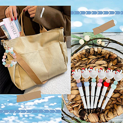 8шт силиконовые бусины на тему Дня независимости&nbsp;SIL-YW0002-39