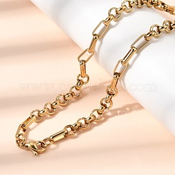 Schmucksets aus Gliederketten aus Edelstahl 304&nbsp;SJEW-L199-17G