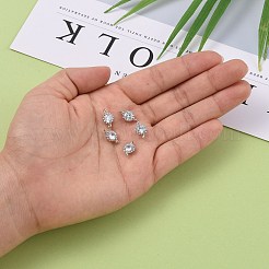 Цветок латунные микро проложить кубических соединения циркония&nbsp;LS-X-ZIRC-L054-09P-NR