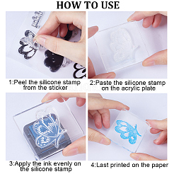 Tampons en silicone transparent&nbsp;DIY-WH0504-56B