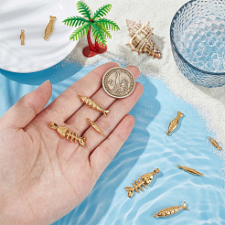 10pcs 5 styles pendentifs en acier inoxydable&nbsp;STAS-BC0004-33G