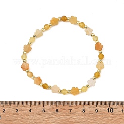 Pulseras elásticas para mujer con cuentas de ópalo rosa natural&nbsp;BJEW-JB13866