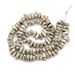 Гальванизировать немагнитных синтетический гематит бисер пряди&nbsp;G-T061-102M