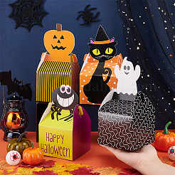 32 scatola di caramelle di carta a tema Halloween in 4 stili&nbsp;CON-BC0007-04